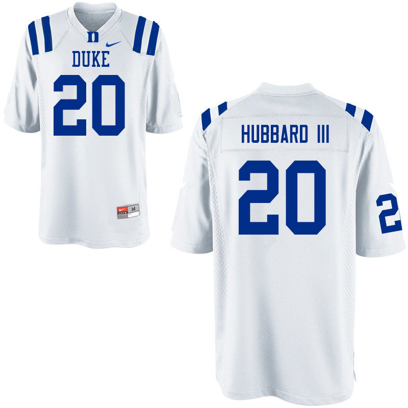 Duke Blue Devils #20 Marvin Hubbard III College Football Jerseys Sale-White